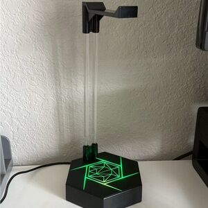 Black RGB Headphone Stand